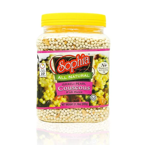 Sophia Cuscús - Cuscús israelí perlado tostado con cebolla 21oz (paquete de 3)