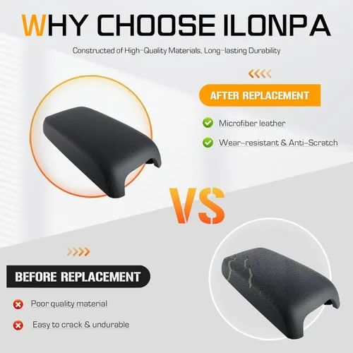 Vista 3 de Tapa de cubierta de consola central negra Compatible con 2011-2023 Dodge Charger, 2011-2023 Chrysler 300
