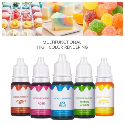 Vista 3 de Juego de pigmentos líquidos de brillo de labios de 12 colores, pigmento líquido para hacer brillo de labios, pigmento cosmético para brillo