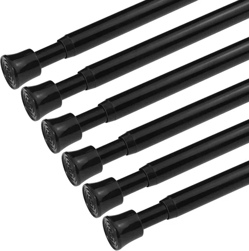 Vista 12 de KXLife 2 barras de tensión de resorte de 11 a 17 pulgadas de longitud ajustable para cocina, ventana de sótano pequeña, barras de tensión