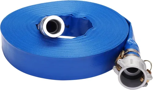 Vista 10 de Manguera de retrolavado de piscina plana - 1.5" x 25 pies Manguera de descarga de PVC resistente de alta resistencia con refuerzo Manguera