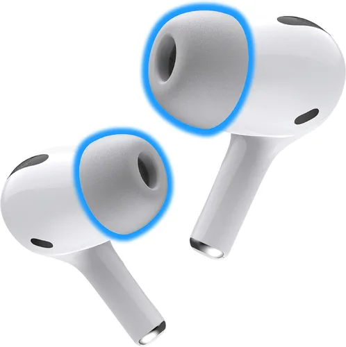 Vista 23 de Almohadillas de espuma viscoelástica Foam Masters para AirPods Pro 1ª y 2ª generación Cómodas Seguras Mejor cancelación de ruido Reemplazo