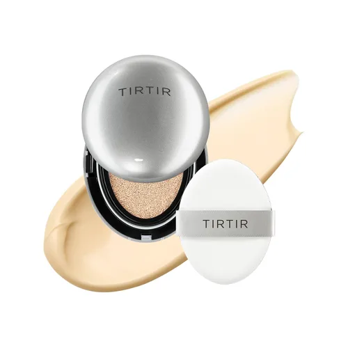 Vista 47 de [*Tamaño mini*] TIRTIR Aura Glow Silver Cushion Base de cojín coreana, (#13N Fair Ivory, 0.15 onzas líquidas)