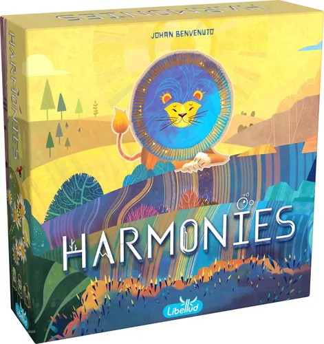 Asmodee Harmonies Juego de mesa - Crea paisajes oníricos, juego estratégico y poético, juego familiar divertido para niños y adultos, a partir de 10