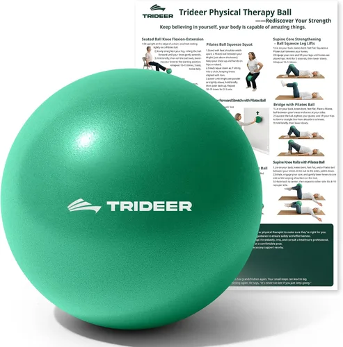 Vista 7 de Trideer Exercise Balls Physical Therapy, 9 Inch Pilates Ball Between Knees for Physical Therapy, Mini Exercise Ball - Yoga Ball, Small Workout Balls