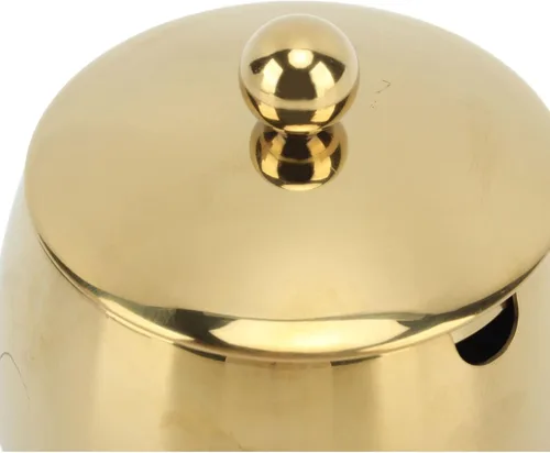 Vista 9 de Pssopp Azucarero con tapa, recipiente para condimentos de cocina, tarro de acero inoxidable, recipiente pequeño para condimentos para el hogar