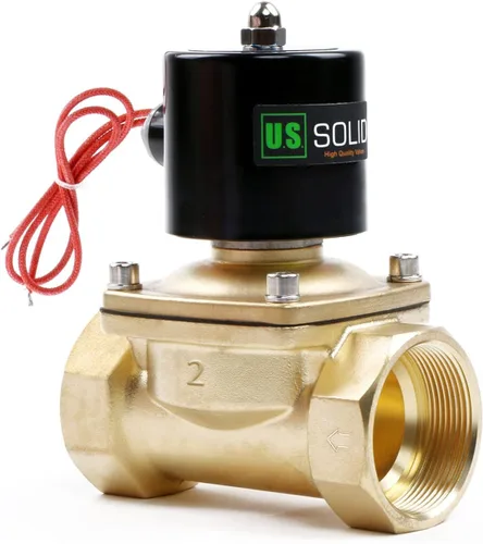 Vista 22 de NPT válvula solenoide eléctrica de metal de 1/4 pulgadas, 12VDC normalmente cerrada VITON (rosca de tubería estándar EE. UU.). Metal macizo