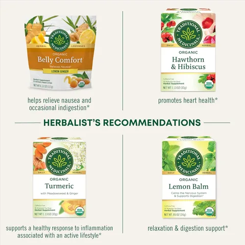 Vista 7 de Traditional Medicinals - Té de hierbas orgánicas de hojas de jengibre, 16 bolsas de té (paquete de 6)