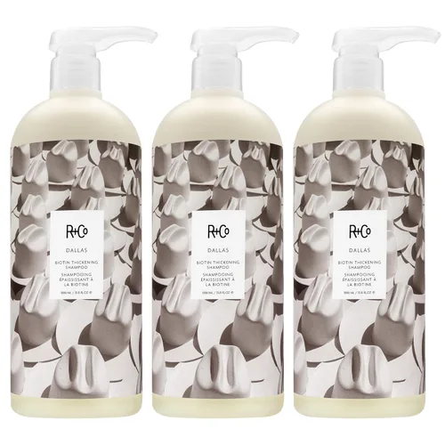 Vista 6 de R+Co DALLAS Biotin Thickening Shampoo – Retail Liter Volumizing & Strengthening Shampoo for Fuller, Stronger Hair, All Hair Types