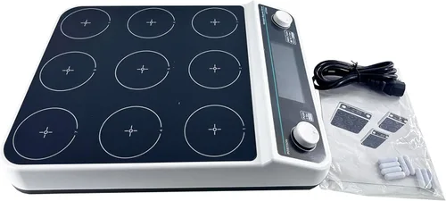 Vista 3 de Multi Point Magnetic Stirrers Digital Multi Position Magnetic Stirrer with 9 Stirring Points Speed 50-1500RPM Plate Size 110MM Max Stirring