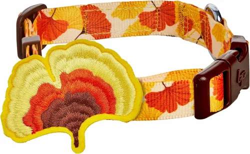 Vista 16 de Blueberry Pet Collar de perro ajustable de maíz dulce de Halloween con accesorio desmontable con purpurina, pequeño, cuello de 12 a 16 pulgadas