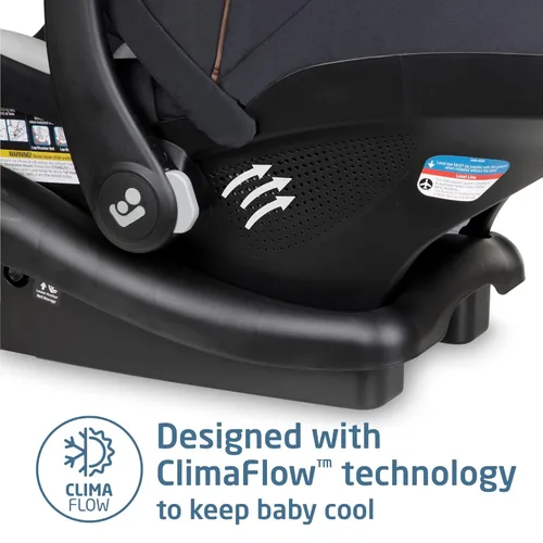 Vista 8 de Maxi-Cosi Mico Luxe - Asiento de automóvil infantil con base, asiento de automóvil orientado hacia atrás para bebés, asiento de automóvil de bebé
