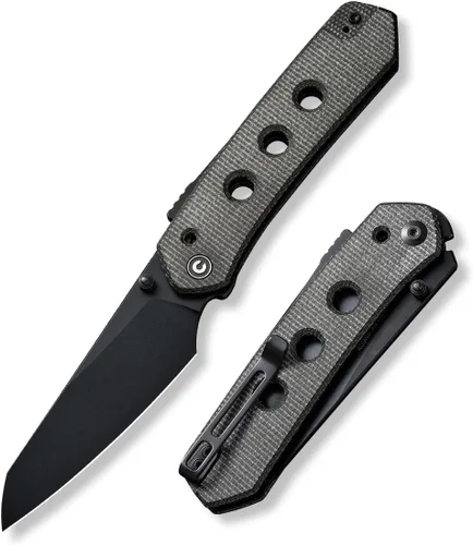 Vista 12 de CIVIVI Vision FG - Cuchillo de bolsillo para EDC, Superlock plegable con mango de 3.54 pulgadas Inversa Tanto Nitro-V Blade G-10, regalo ideal