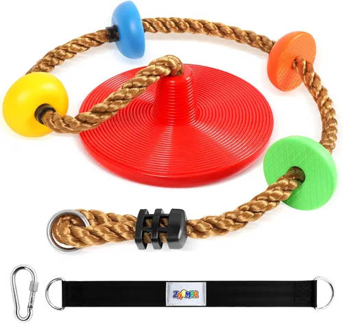 Vista 14 de ZNCMRR Cuerda de Escalada para Columpio de Árbol, Asiento de Columpios Resistente de Reemplazo para Niños, Asiento de Columpios de Escalada