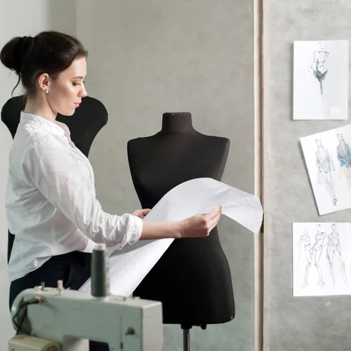 Vista 6 de Papel de patrón punteado para coser, papel de calco de 45 pulgadas x 10 yardas para dibujo de patrones, papel de marcado alfanumérico espaciado