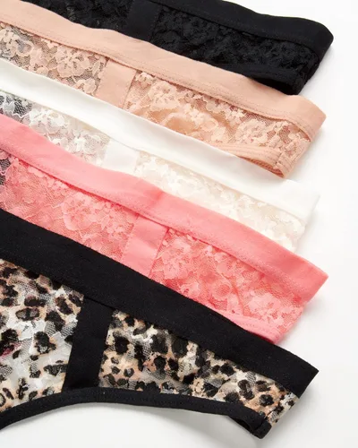 Vista 2 de Steve Madden Womens Underwear Seamless Thong Panties 3 or 5 Pack