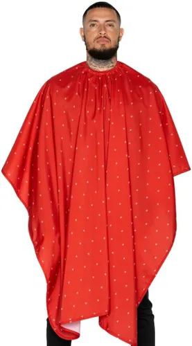 Vista 11 de Barber Strong The Barber Cape - Funda para corte de pelo para hombres, material repelente y reductor estático, tela resistente al agua