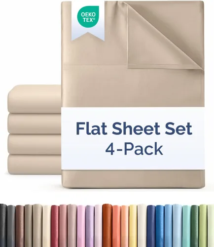 Vista 29 de Sábana encimera de bolsillo profundo, más suave que el algodón egipcio, 1 sábana encimera para colchón tamaño California King