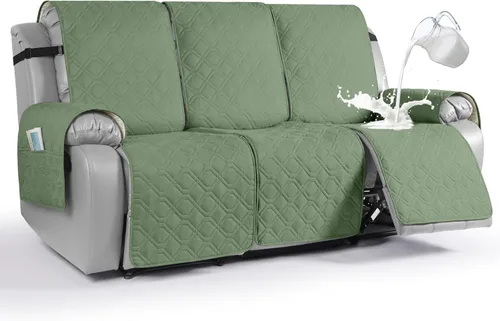 Vista 42 de VANSOFY Fundas impermeables para sofá reclinable, fundas para sofá, fundas lavables para sofá reclinable, protector antideslizante de muebles