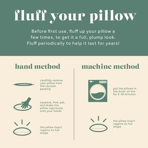 Vista 4 de Relleno de almohada decorativa, relleno de plumón y plumas, funda 100% algodón de 233 hilos, inserto de almohada cuadrado, fabricado en Estados