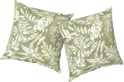 Vista 107 de Almohadas de exterior para muebles de patio de 16 x 16 pulgadas, almohadas cuadradas para exteriores con rellenos, almohadas decorativas de patio