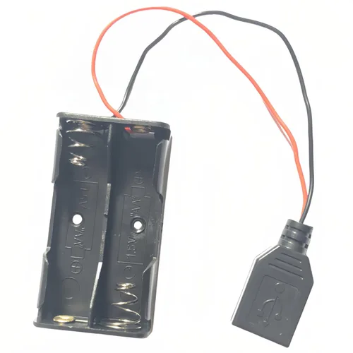 Vista 92 de 10 piezas de portapilas AA de 1 celda con tapa/interruptor de encendido/apagado/cables conductores, 1 caja de batería AA para producción