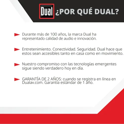 Vista 2 de Dual Electronics LU43PB - Altavoces con cable de 4 pulgadas y 3 vías de alto rendimiento para interiores y exteriores Configuración sin esfuerzo