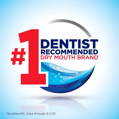 Vista 3 de biotène Pasta de dientes con flúor para síntomas de boca seca, tratamiento del mal aliento y prevención de caries, menta fresca, 4.3 onzas