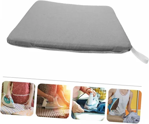 Vista 6 de Tabla de planchar de tela de malla protectora para planchar, aislada, resistente al calor, tamaño grande, lavable y plegable