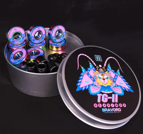 Vista 2 de TG11 Rodamientos para Patineta, Rodamientos de Alta Precisión para Patinetas, Cruceros, Longboards, Paquete de 8