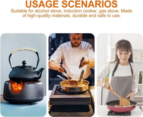 Vista 5 de Hervidor de té de acero inoxidable, tetera para hervidor de té, tetera de ebullición rápida para cocina casera