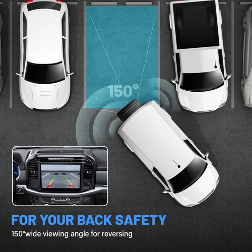 Vista 7 de EWAY Light 2.0 - Cámara de respaldo de neumáticos de repuesto para Jeep Wrangler JK Compass Commander Patriot Liberty 2007-2018, soportes ajustables