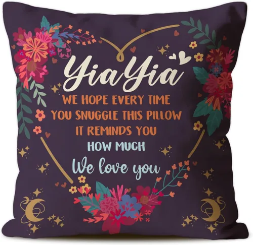 Vista 13 de Lola - Fundas de almohada de regalo, regalos acogedores para Lola abuela, almohada de cojín floral conmovedora, 18 x 18 pulgadas
