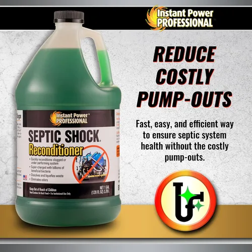 Vista 5 de Instant Power Professional Séptico Shock, tratamiento del sistema de tanque séptico, 8818, 128 onzas líquidas (paquete de 4)