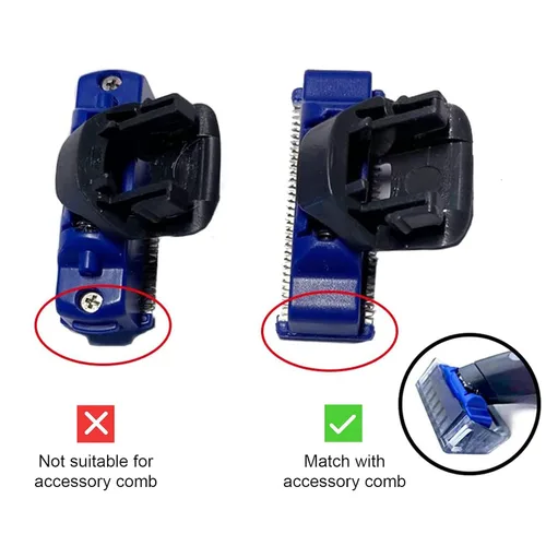 Vista 6 de Cabezal de repuesto para afeitadora eléctrica, cabezal de recortadora compatible con solo Trimmer Micro Touchs, cabezal de cortador de repuesto
