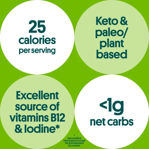 Vista 33 de Gimme Algas Marinas Aperitivos de Algas Marinas Tostadas Orgánicas Premium, Chile Lima, 20 Unidades, Keto, Vegano, Sin Gluten, Gran Fuente