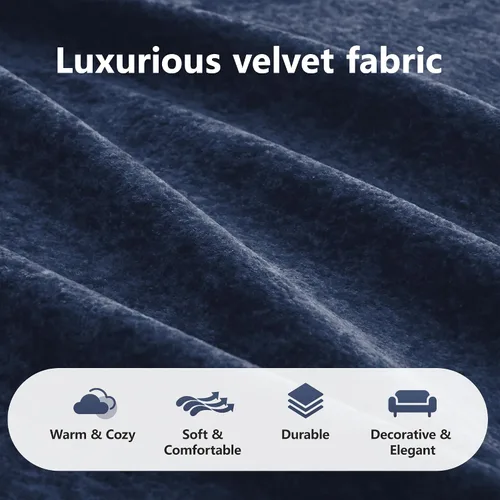 Vista 8 de Velvet Boneless Couch with Ottoman, 80 in Velvet Reversible L Sectional Sofa Overstuffed 32D Boneless Cloud Couch,No Assembly Need, for Small Spaces