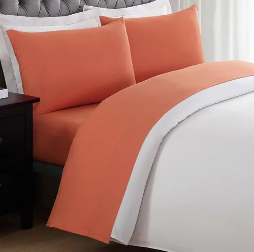 Vista 6 de My World Juego de sábanas individuales de rubor sólido para niños