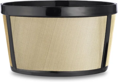 Reusable 4-5 Cup Basket Coffee Filter Fits Mr. Coffee, Cuisinart, Black & Decker, Hamilton Beach Coffee Makers, Stainless Steel, BPA-Free
