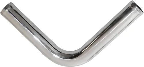 Codo de 90 grados OD 1.5 pulgadas (38 mm) Longitud de la pata 6 pulgadas (152 mm) Tubo de tubería de intercooler de aluminio pulido para entrada de