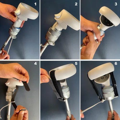 Vista 6 de Adjustable Weights VR Golf Club Handle Accessory for Oculus Quest 2 and Meta Quest 1 Quest Pro, Golf Club Attachment with Realistic Grip Handle