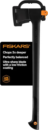 Vista 10 de Fiskars Hacha súper dividida de 36 pulgadas, divisor de madera para troncos de tamaño mediano a grande, con mango FiberComp que absorbe los golpes