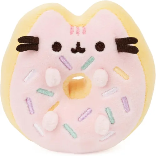 Gund Sprinkle Donut Pusheen Sweet Dessert Squishy Plush Stuffed Animal Cat and Satisfyingly Stretchy Fabric, for Ages 8 and Up, Pink and Mint, 4