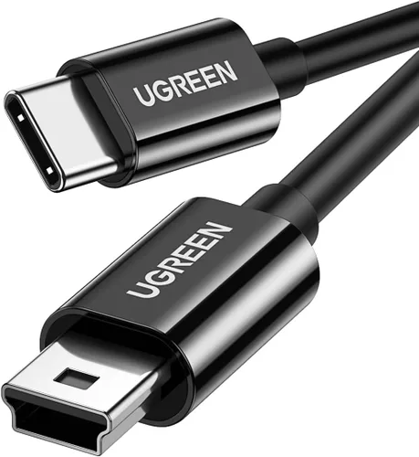 UGREEN Cable mini USB a USB C de 3 pies Mini USB a tipo C compatible con cámara digital, reproductor de MP3, receptor GPS y más dispositivos Mini B