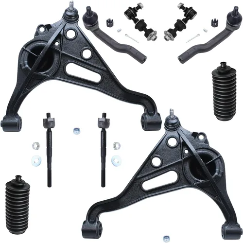 Vista 138 de Detroit Axle - Kit de suspensión de 10 piezas para Nissan Frontier Xterra Pathfinder 2005-2012, 4 brazos de control superiores inferiores