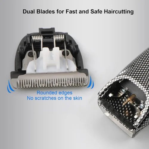 Vista 4 de Diydeg Cortadora de pelo eléctrica, luz de recarga USB, recortadora de pelo al vacío con succión automática de cabello, recortadora de pelo