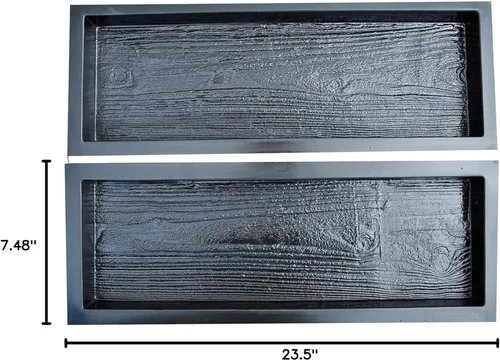 Vista 10 de SvitMolds Moldes de hormigón DIY 2 moldes de madera vieja moldes de hormigón molde de jardín de piedra escalonada para patio adoquines para jardín