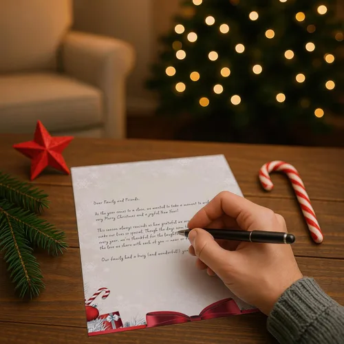 Vista 3 de Papelería de regalo navideño, 80 hojas, ideal para volantes, invitaciones o cartas