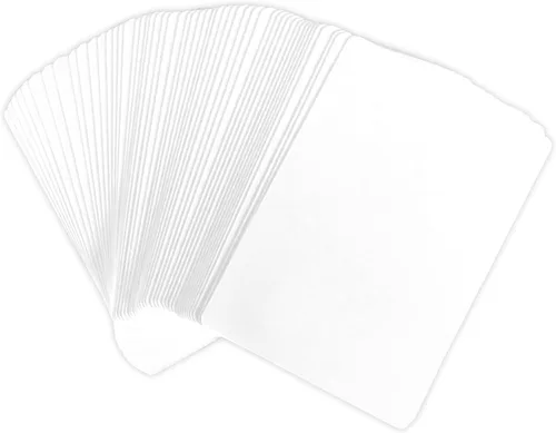Vista 2 de Regal Games 52 cartas de juego en blanco para escribir, baraja de cartas en blanco personalizada, (2.5 x 3.5 pulgadas), tamaño de póquer blanco