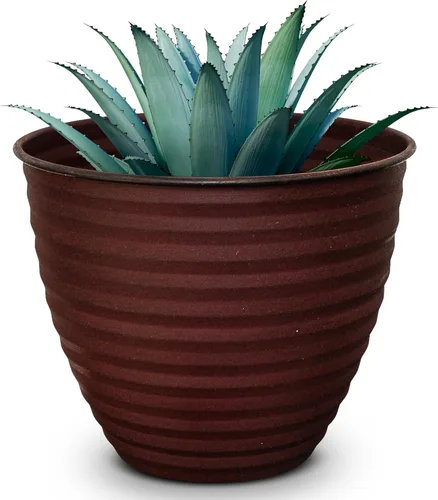 Vista 17 de Maceta decorativa Avondale de la colección clásica Ironstone de Headwind Robert Allen, Autumn Blaze, 10 pulgadas